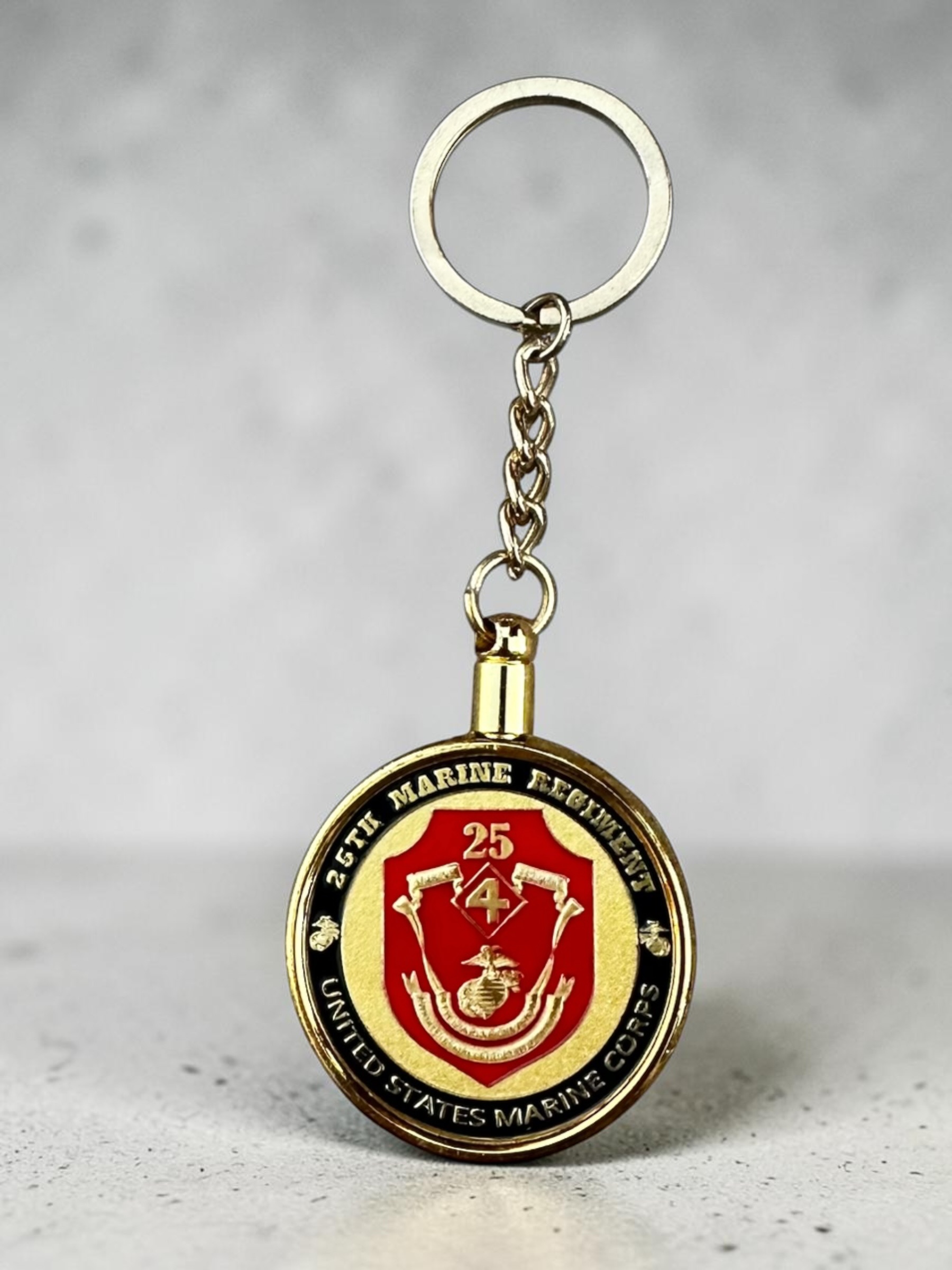 US MARINE CORPS – 25th MARINE REGIMENT Challenge Coin Keychain ·NEW· ·IN STOCK·